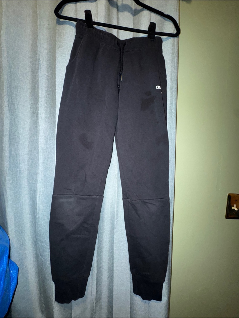 Adidas black joggers